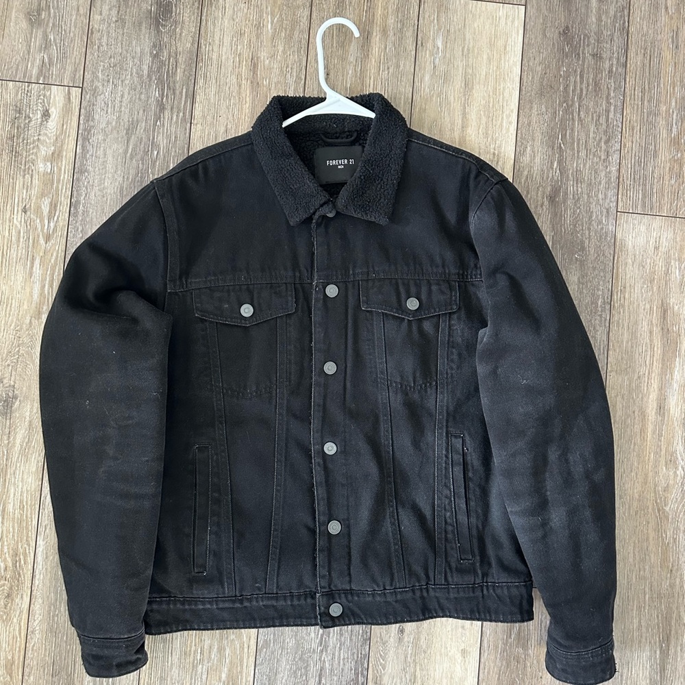Forever 21 Men's Charcoal Button-Up Jacket